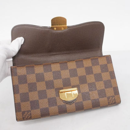 Louis Vuitton Damier Portefeuille Sistine N61747 Ebène Ladies Long Wallet