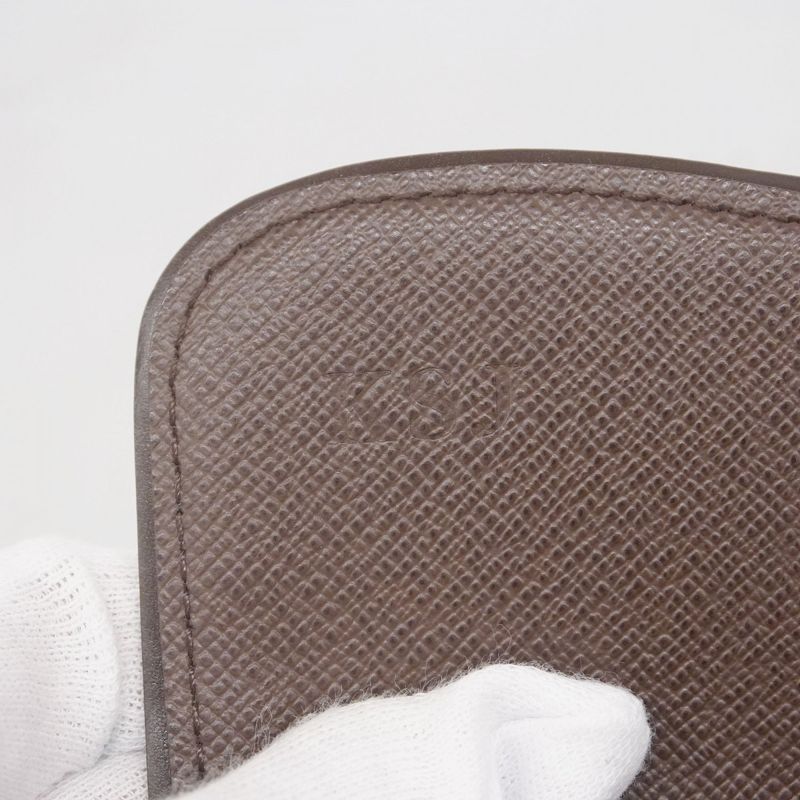 Louis Vuitton Damier Portefeuille Sistine N61747 Ebène Ladies Long Wallet