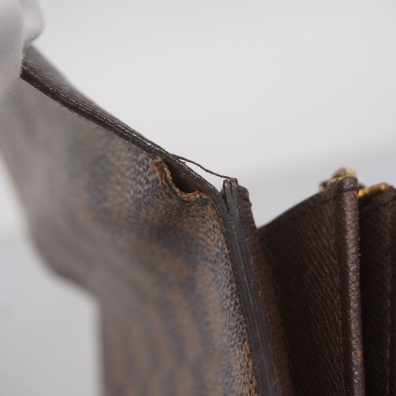 Louis Vuitton Damier Portefeuille Sarah N61726 Ebène Women's Long Wallet