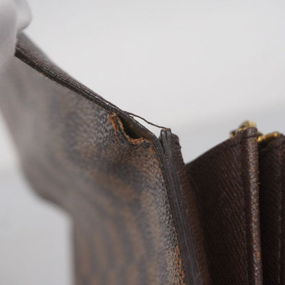 Louis Vuitton Damier Portefeuille Sarah N61726 Ebène Women's Long Wallet