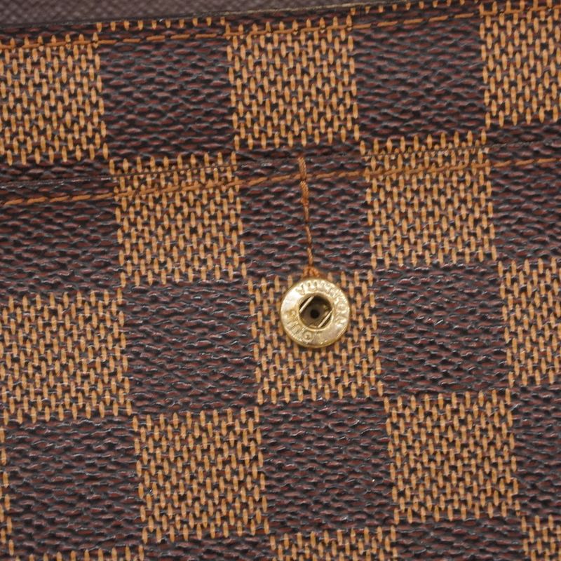 Louis Vuitton Damier Portefeuille Sarah N61726 Ebène Women's Long Wallet