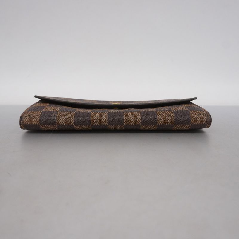 Louis Vuitton Damier Portefeuille Sarah N61726 Ebène Women's Long Wallet