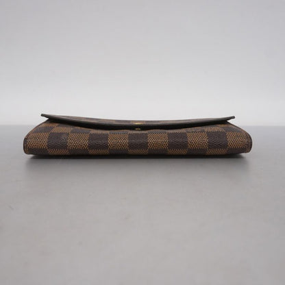 Louis Vuitton Damier Portefeuille Sarah N61726 Ebène Women's Long Wallet