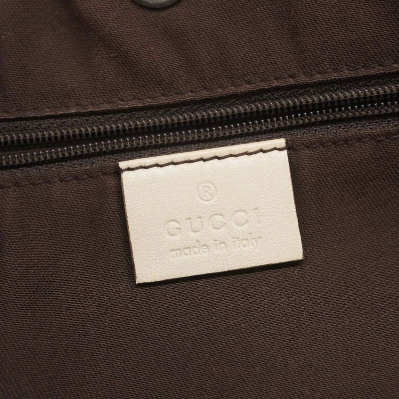 Gucci Tote Bag GG Canvas 169946 Canvas Brown Gold Hardware Women's