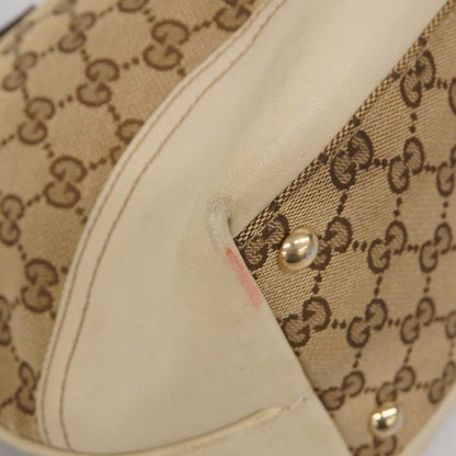Gucci Tote Bag GG Canvas 169946 Canvas Brown Gold Hardware Women's
