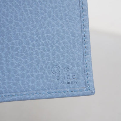 Gucci Long Wallet GG Canvas 346058 Canvas Brown Blue Gold Hardware Women