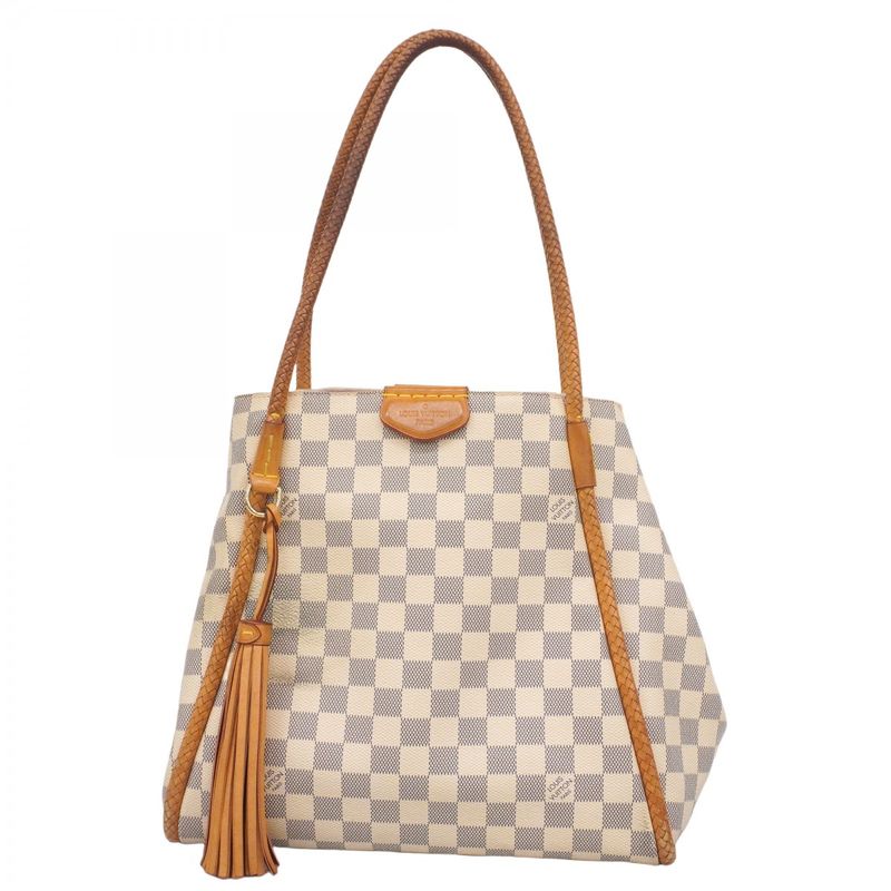 Louis Vuitton Tote Bag Damier Azure Propriano N44027 White Women's
