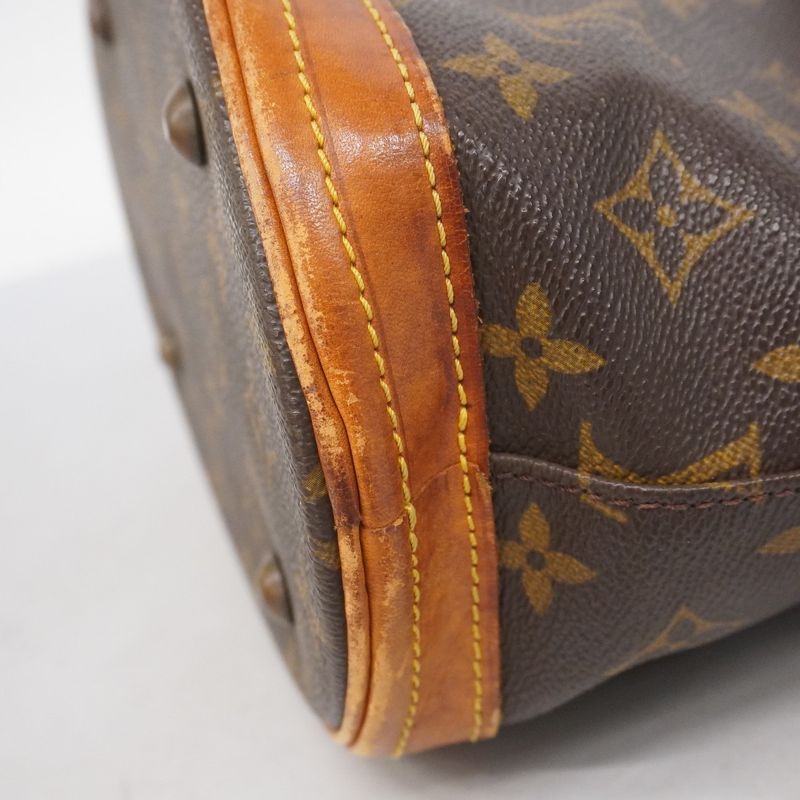 Louis Vuitton Tote Bag Monogram Bucket PM M42238 Brown Ladies