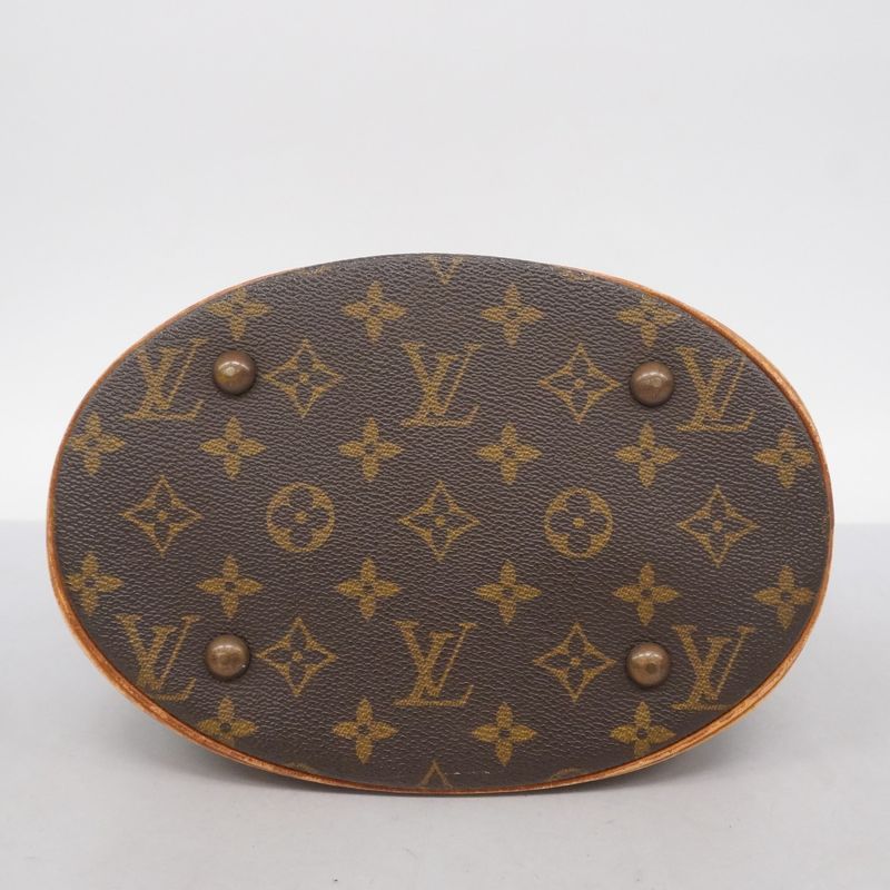 Louis Vuitton Tote Bag Monogram Bucket PM M42238 Brown Ladies