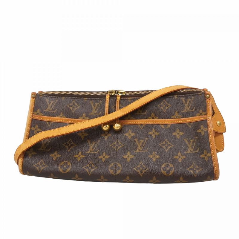Louis Vuitton Shoulder Bag Monogram Popin Clairon M40008 Brown Ladies