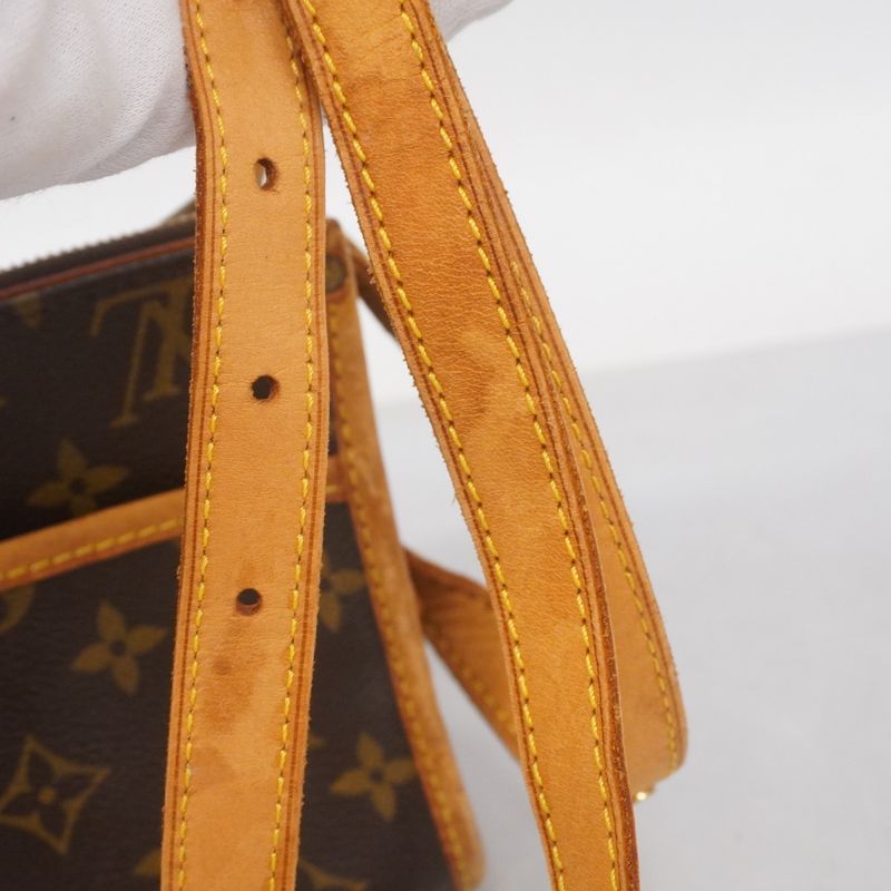 Louis Vuitton Shoulder Bag Monogram Popin Clairon M40008 Brown Ladies