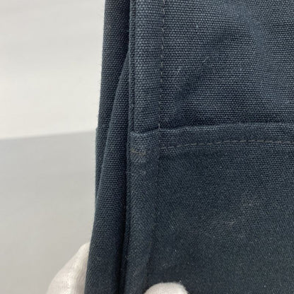 Hermes Tote Bag Fourre Tout MM Canvas Black Silver Hardware Women