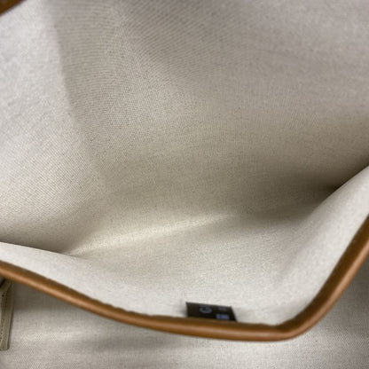 Gucci Tote Bag GG Supreme 211134 PVC Beige Light Brown Chien Pan Gold Hardware