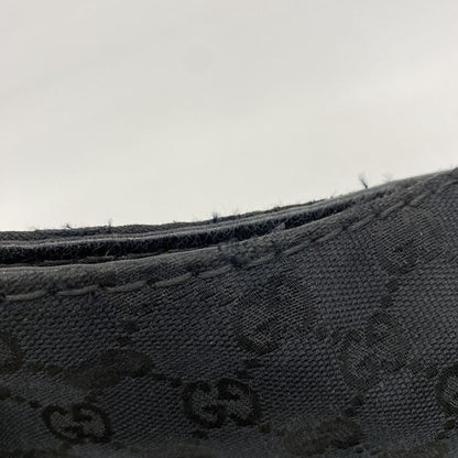 Gucci Shoulder Bag GG Canvas 203503 Canvas Black Chien Pan Gold Hardware Women