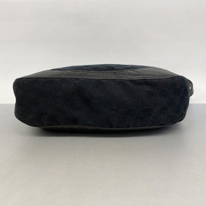 Gucci Shoulder Bag GG Canvas 203503 Canvas Black Chien Pan Gold Hardware Women