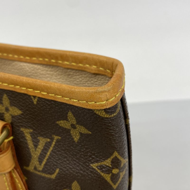 Louis Vuitton Tote Bag Monogram Bucket PM M42238 Brown Ladies