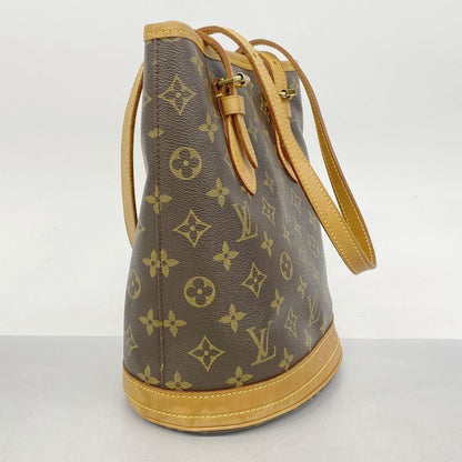 Louis Vuitton Tote Bag Monogram Bucket PM M42238 Brown Ladies