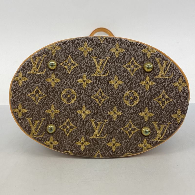 Louis Vuitton Tote Bag Monogram Bucket PM M42238 Brown Ladies