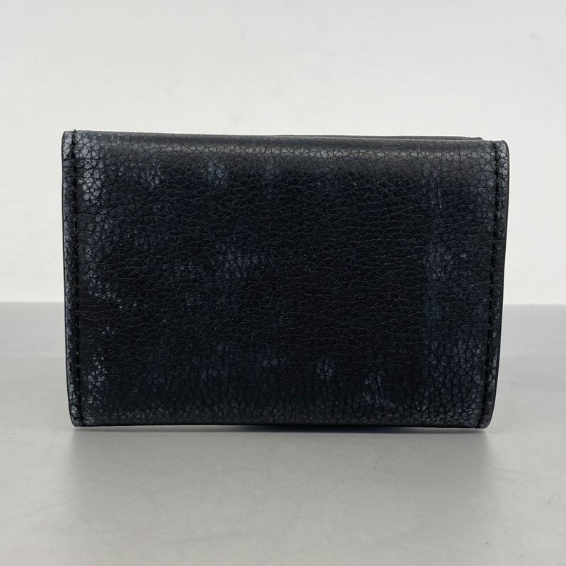 Louis Vuitton Portefeuille Lock Mini M63921 Noir Black Women