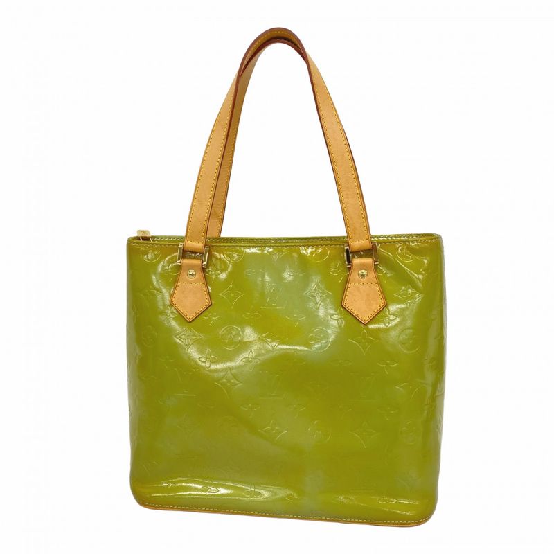 Louis Vuitton Tote Bag Vernis Houston M91005 Baby Blue Women's