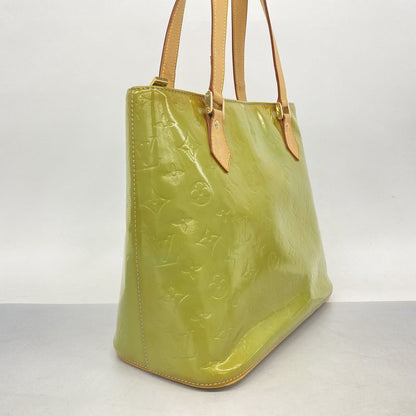 Louis Vuitton Tote Bag Vernis Houston M91005 Baby Blue Women's