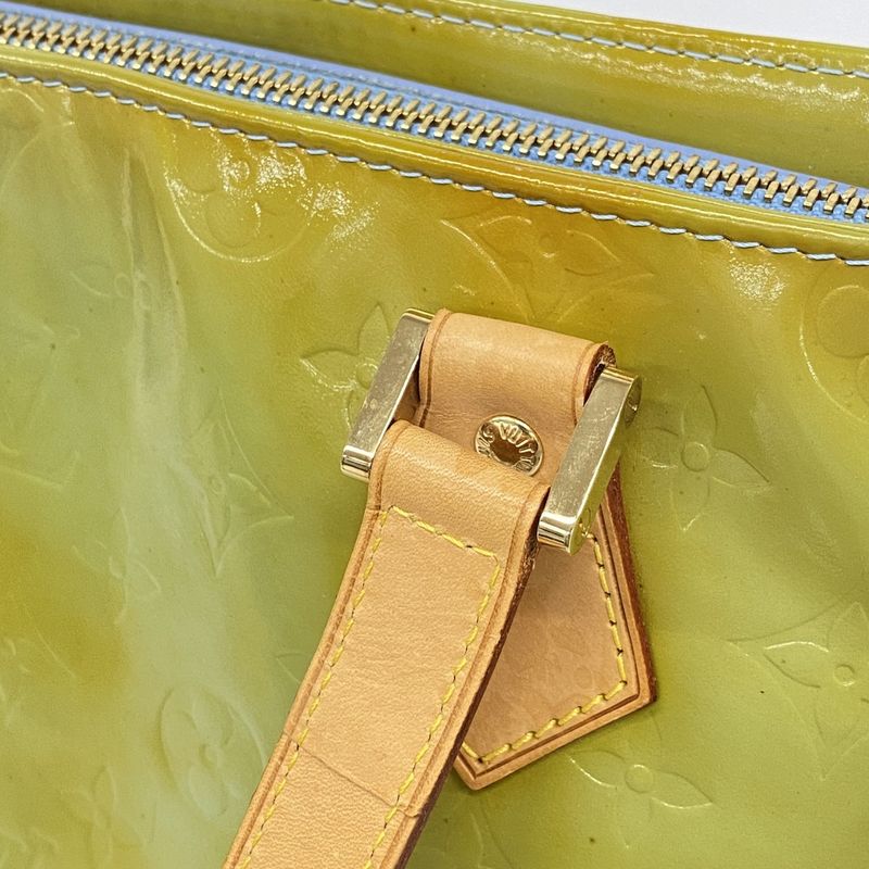 Louis Vuitton Tote Bag Vernis Houston M91005 Baby Blue Women's