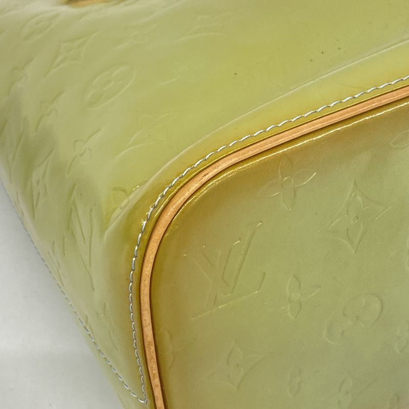 Louis Vuitton Tote Bag Vernis Houston M91005 Baby Blue Women's