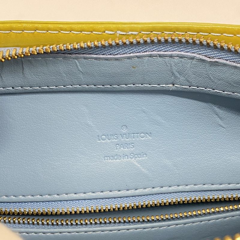 Louis Vuitton Tote Bag Vernis Houston M91005 Baby Blue Women's