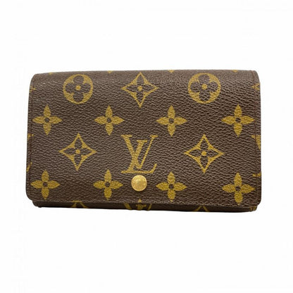 Louis Vuitton Wallet Monogram Porte Monnaie Vie Trésor M61730 Brown Ladies