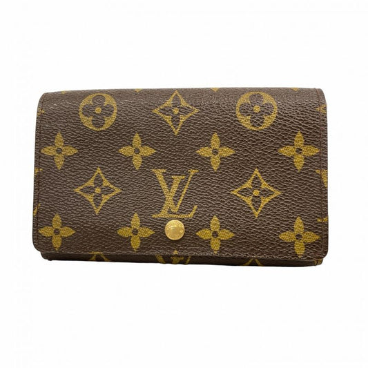 Louis Vuitton Wallet Monogram Porte Monnaie Vie Trésor M61730 Brown Ladies