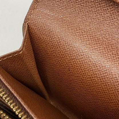 Louis Vuitton Wallet Monogram Porte Monnaie Vie Trésor M61730 Brown Ladies