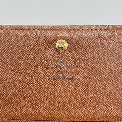 Louis Vuitton Wallet Monogram Porte Monnaie Vie Trésor M61730 Brown Ladies