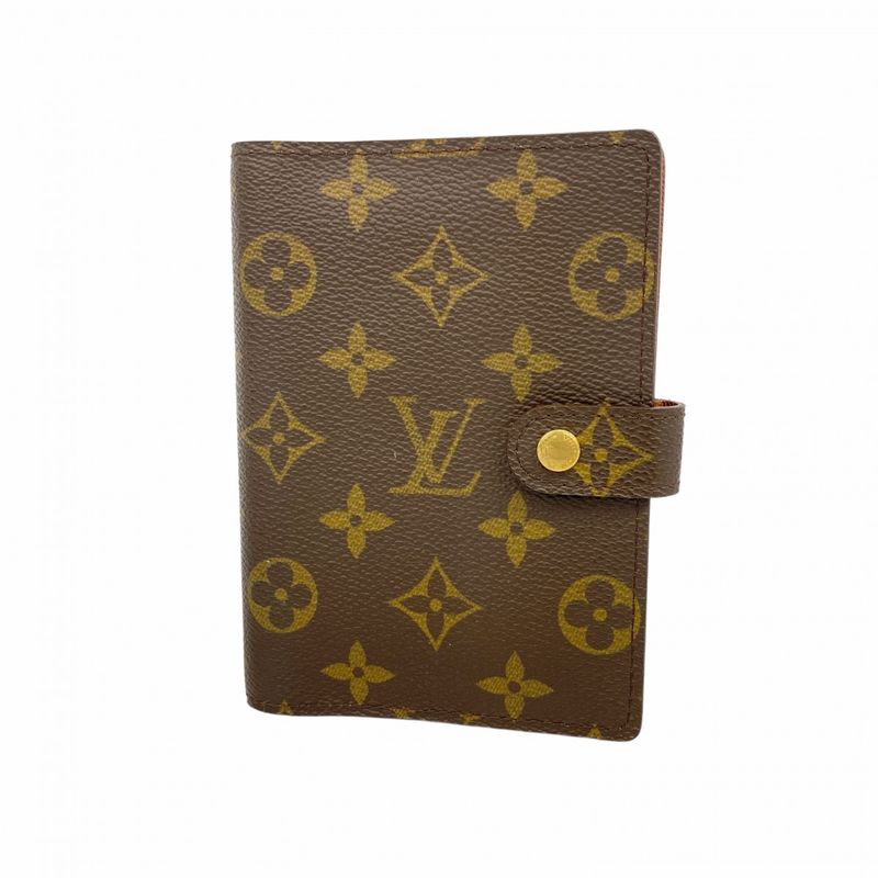 Louis Vuitton Notebook Cabas Monogram Agenda PM R20005 Brown Men Women Unisex