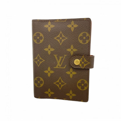 Louis Vuitton Notebook Cabas Monogram Agenda PM R20005 Brown Men Women Unisex