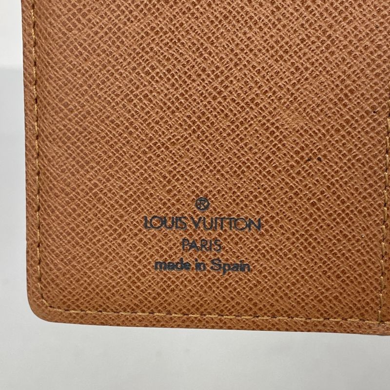 Louis Vuitton Notebook Cabas Monogram Agenda PM R20005 Brown Men Women Unisex
