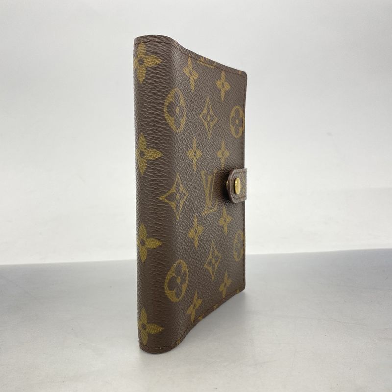 Louis Vuitton Notebook Cabas Monogram Agenda PM R20005 Brown Men Women Unisex
