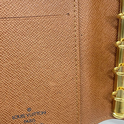Louis Vuitton Notebook Cabas Monogram Agenda PM R20005 Brown Men Women Unisex