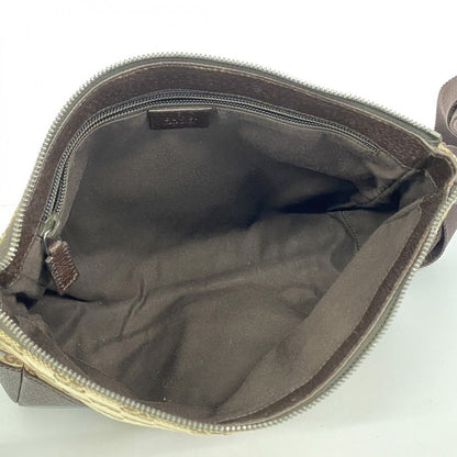 Gucci Shoulder Bag GG Canvas 114273 Canvas Beige Silver Hardware Women