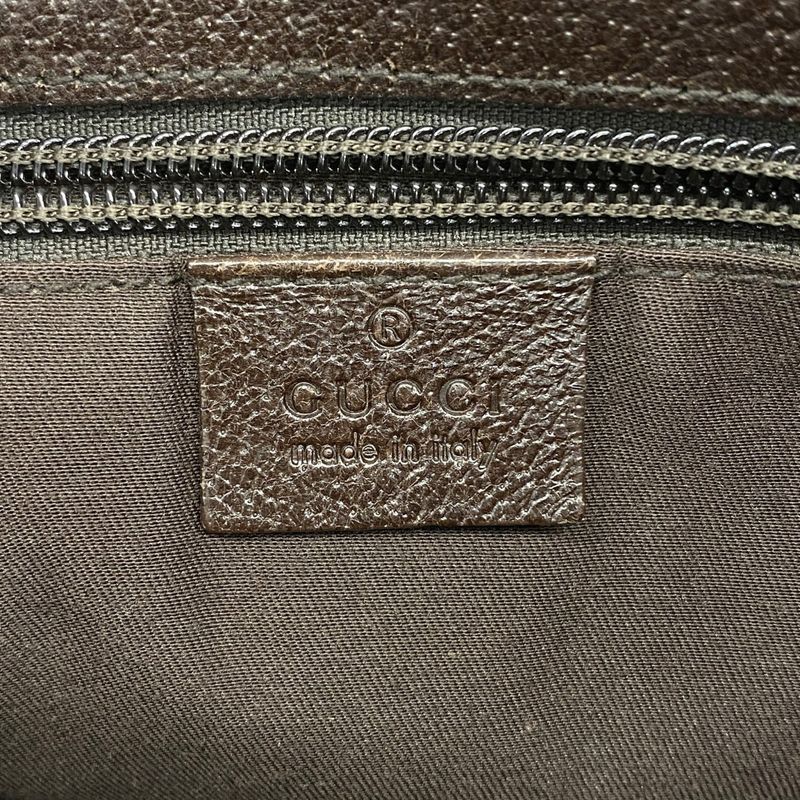 Gucci Shoulder Bag GG Canvas 114273 Canvas Beige Silver Hardware Women