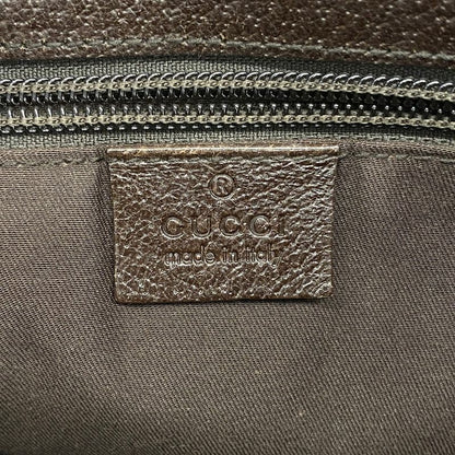 Gucci Shoulder Bag GG Canvas 114273 Canvas Beige Silver Hardware Women