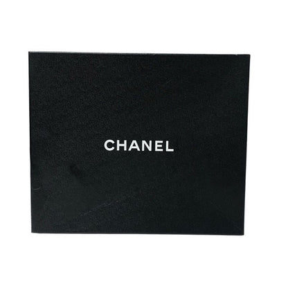 Chanel Sandals Shoes Leather White Silver Coco Mark Chain Wedge Sole Wood