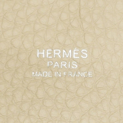 Hermes Handbag Picotin Lock PM Taurillon Clemence Beton Silver Hardware Marked