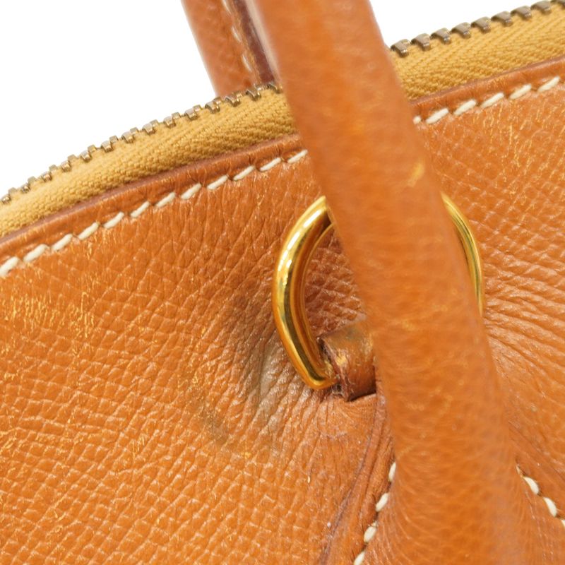 Hermes Handbag Bolide 35 Courchevel Gold Hardware 00X Engraved 2way Bag Ladies