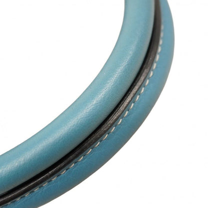 Hermes Handbag Bolide 31 Taurillon Clemence Blue Jean Silver Hardware □J