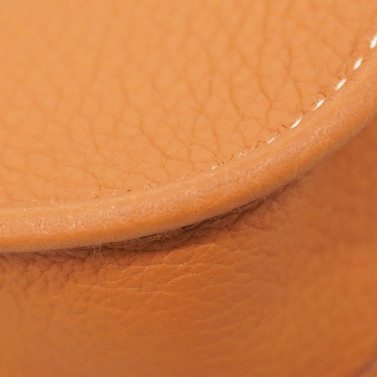 Hermes Shoulder Bag Evelyn TPM Taurillon Clemence Gold Silver Hardware W