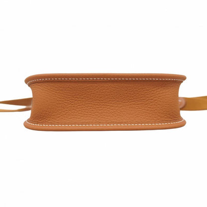 Hermes Shoulder Bag Evelyn TPM Taurillon Clemence Gold Silver Hardware W