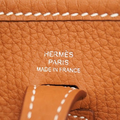 Hermes Shoulder Bag Evelyn TPM Taurillon Clemence Gold Silver Hardware W
