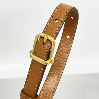 Celine Shoulder Bag Macadam PVC Beige Gold Hardware Women