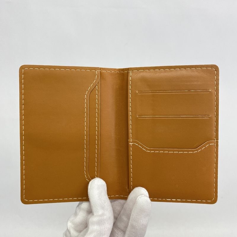 Louis Vuitton Organizer Card Case Organizer De Poche Navy Men's Women's Unisex