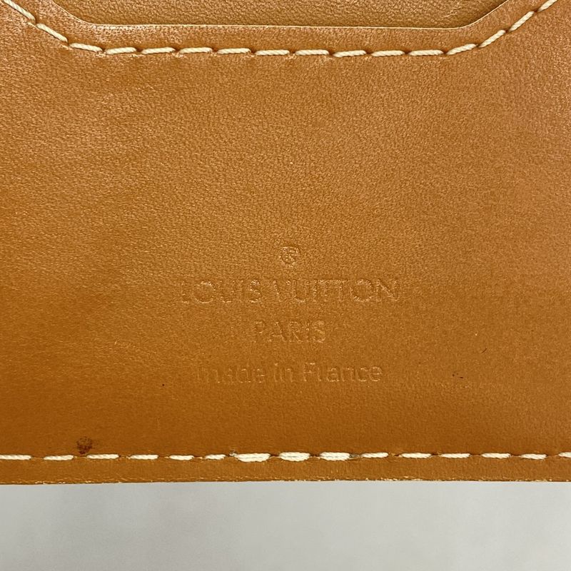 Louis Vuitton Organizer Card Case Organizer De Poche Navy Men's Women's Unisex